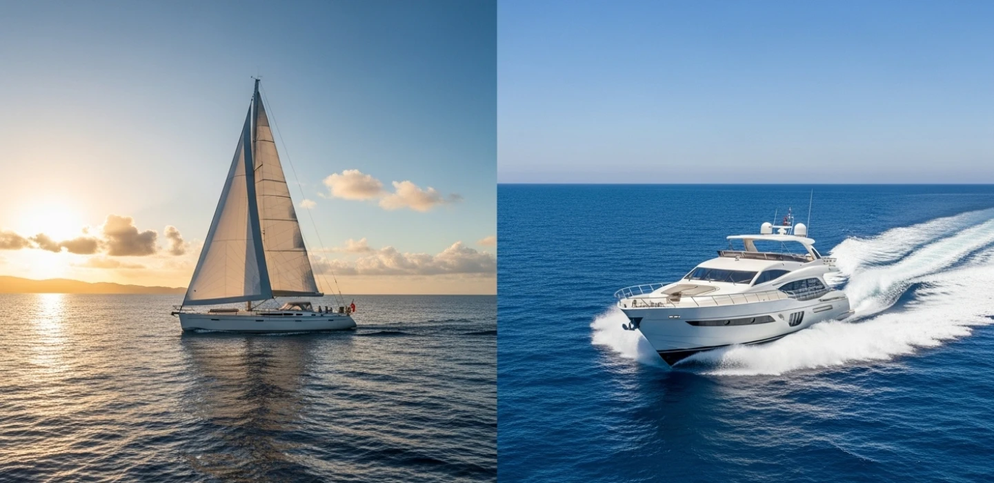 Diferencias entre navegar a vela y a motor. ¿Cuál es para ti?
